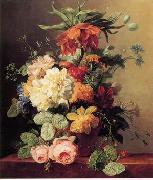 unknow artist Floral, beautiful classical still life of flowers.116 oil on canvas